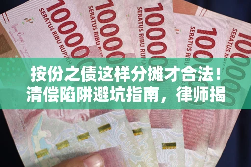 武汉按份之债这样分摊才合法！清偿陷阱避坑指南，律师揭秘关键条款