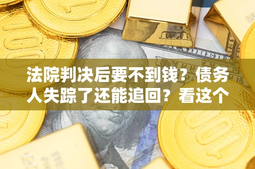 武汉法院判决后要不到钱？债务人失踪了还能追回？看这个方法！