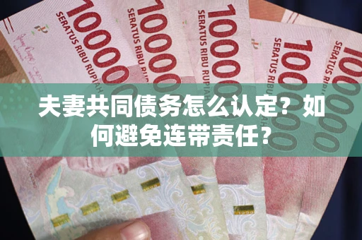 武汉夫妻共同债务怎么认定？如何避免连带责任？