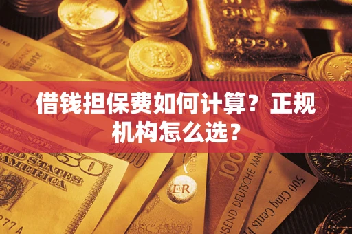 武汉借钱担保费如何计算？正规机构怎么选？