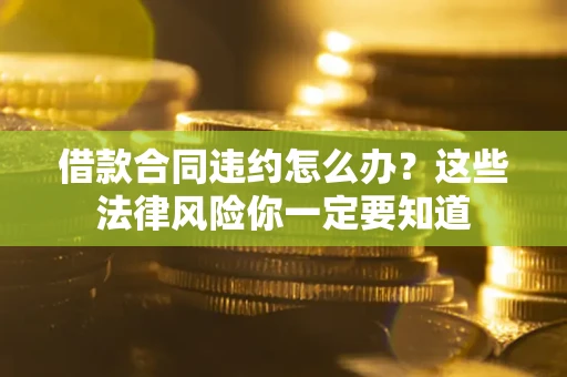 武汉借款合同违约怎么办？这些法律风险你一定要知道