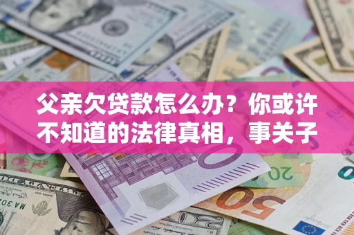 武汉父亲欠贷款怎么办？你或许不知道的法律真相，事关子女未来