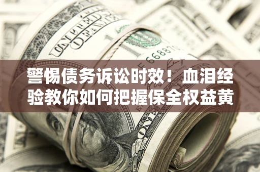 武汉警惕债务诉讼时效！血泪经验教你如何把握保全权益黄金期