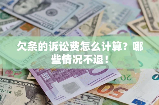 武汉欠条的诉讼费怎么计算？哪些情况不退！