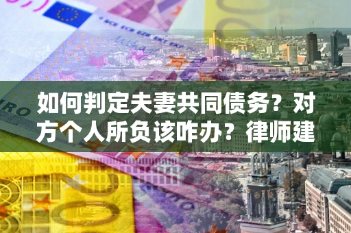 武汉如何判定夫妻共同债务？对方个人所负该咋办？律师建议
