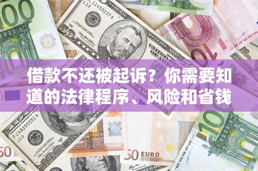 武汉借款不还被起诉？你需要知道的法律程序、风险和省钱技巧