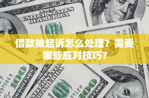 武汉借款被起诉怎么处理？需要哪些应对技巧？