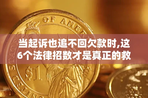 武汉当起诉也追不回欠款时,这6个法律招数才是真正的救命稻草